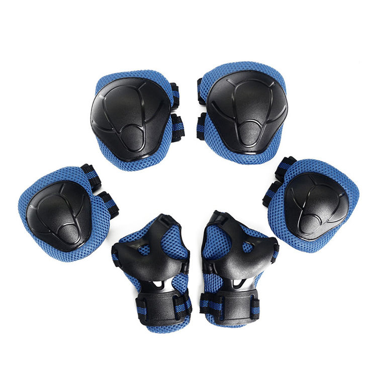 Thumbnail: Kids 6 Pieces Outdoor Sports Protective Gear Set Boys Girls Cycling Helmet Safet