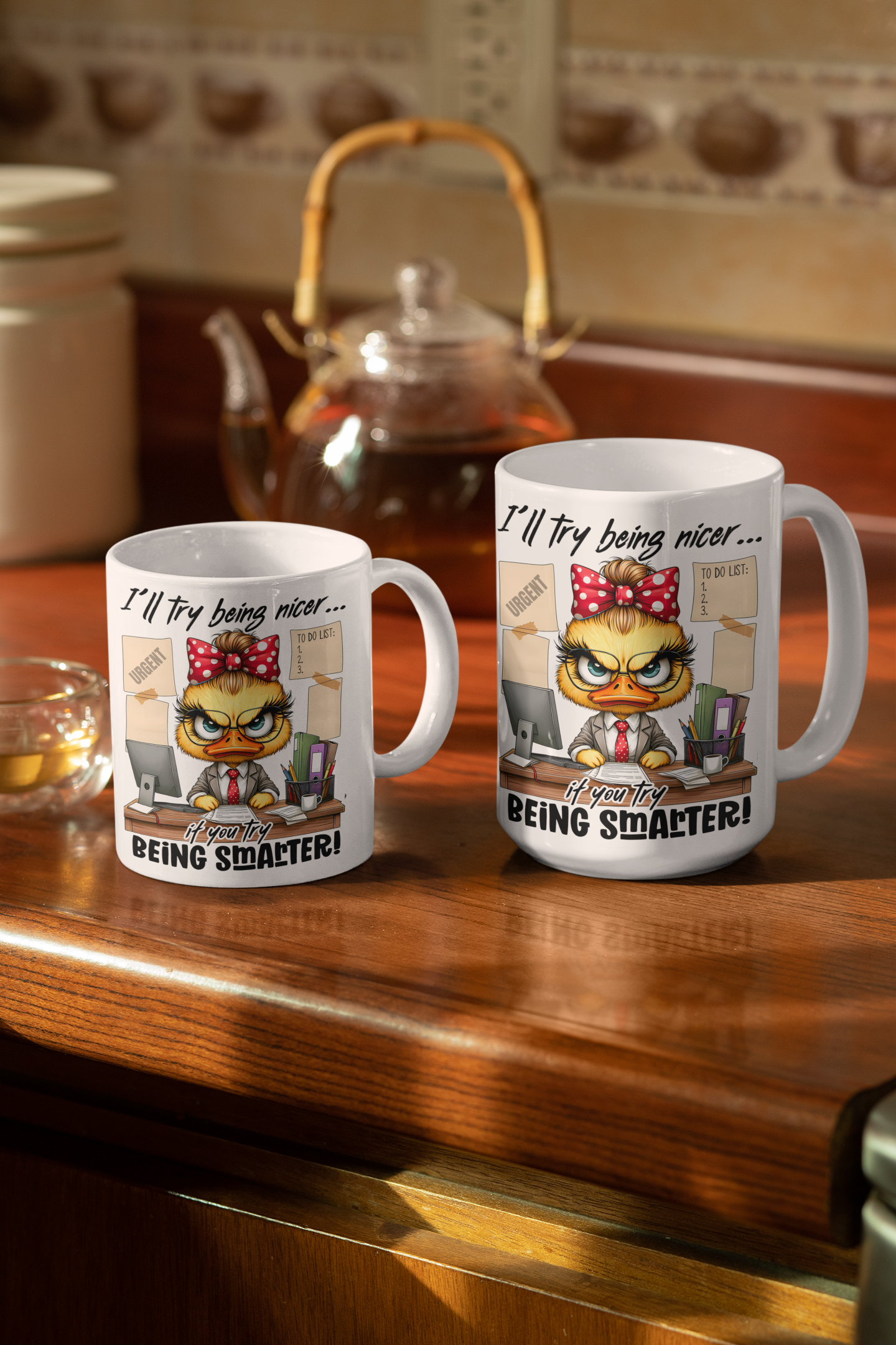 Try Being Smarter Mug Wraps