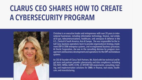 Clarus CEO Shares How to Create a Cybersecurity Program in Connected Real Estate Magazine