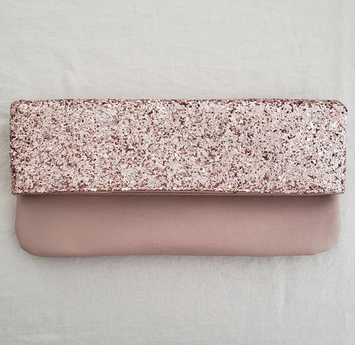 clutch luxo dourado rosé eudora