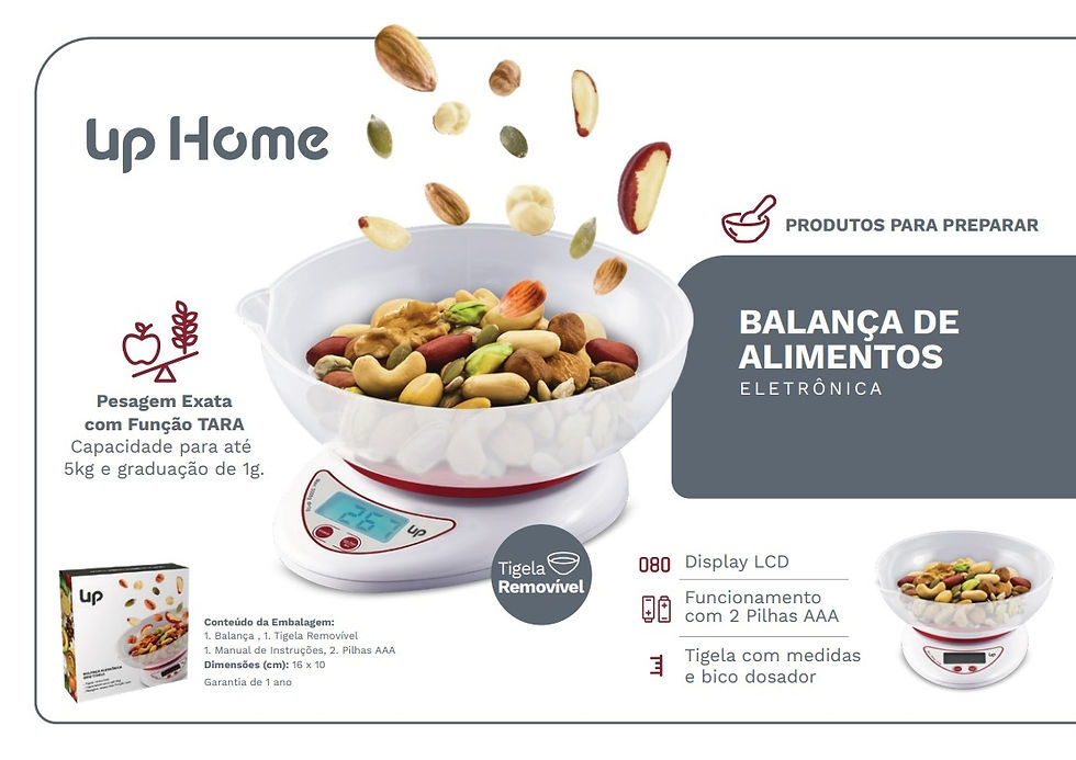 Miniatura: Balança de Cozinha com Tigela