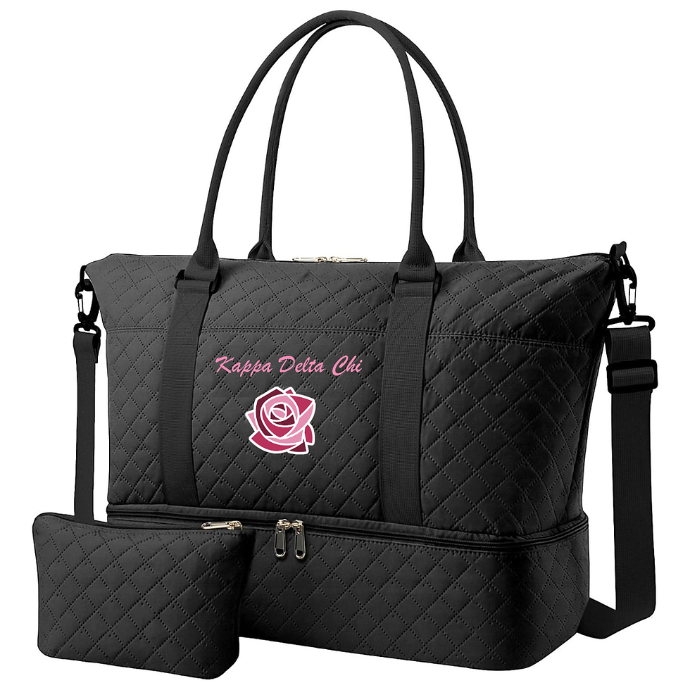 Thumbnail: Kappa Delta Chi Travel Duffel Bag - Black