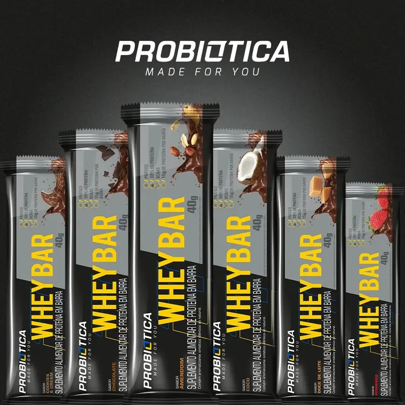 Unidades da Whey Bar Probiótica 15g de proteína