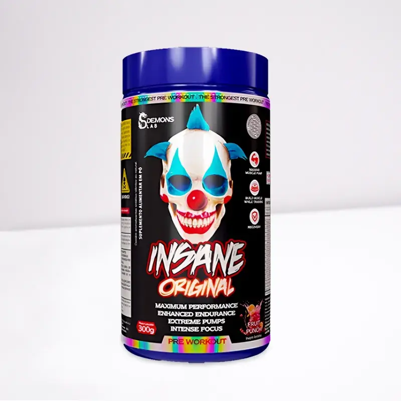 Pré-Treino Insane Original Demons Lab – 300g com Explosão de Energia e Foco