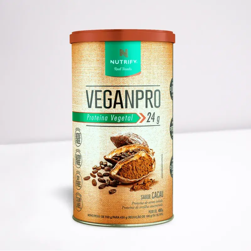 Whey VeganPRO Nutrify 450g | Proteína Vegana e Recuperação Muscular