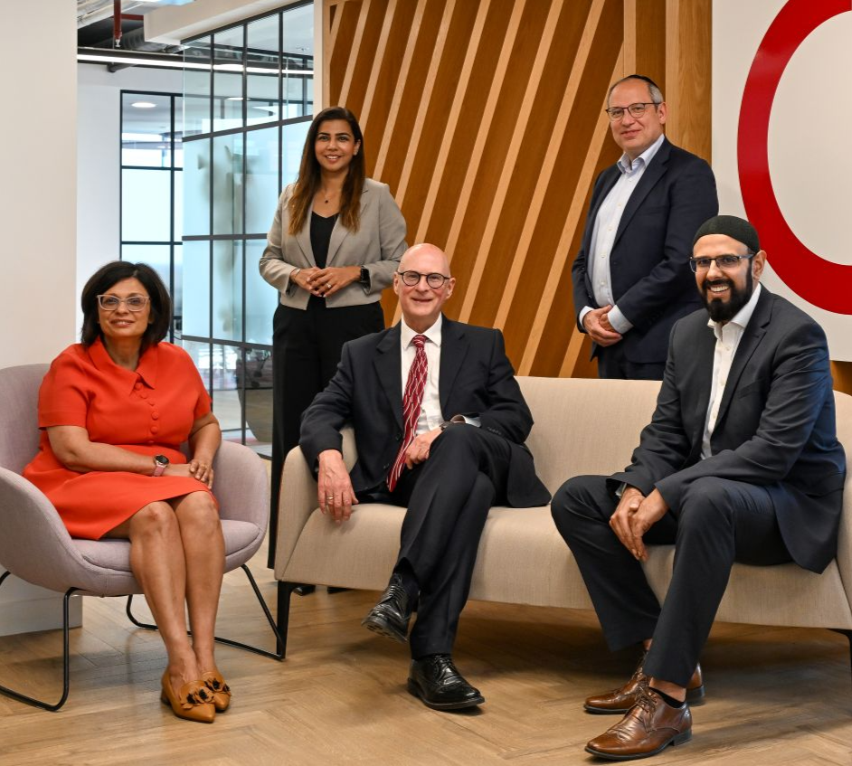 Image shows (back row L to R) Reena Popat, Chief Operating Officer and Dov Black, Chief Executive Officer, both Orwins (front row L to R) Monica Atwal, Managing Partner, Antony Morris, Partner and Ashan Arif, Partner, all Clarkslegal.