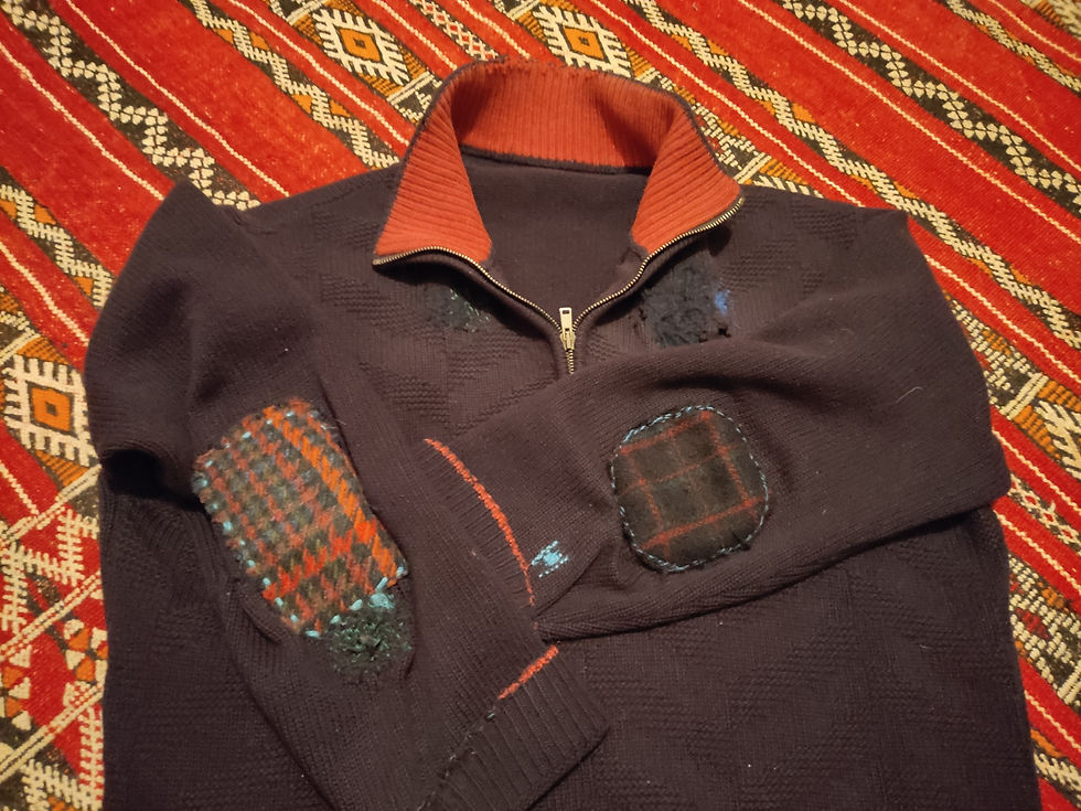 When there are holes in your life, darn ’em.