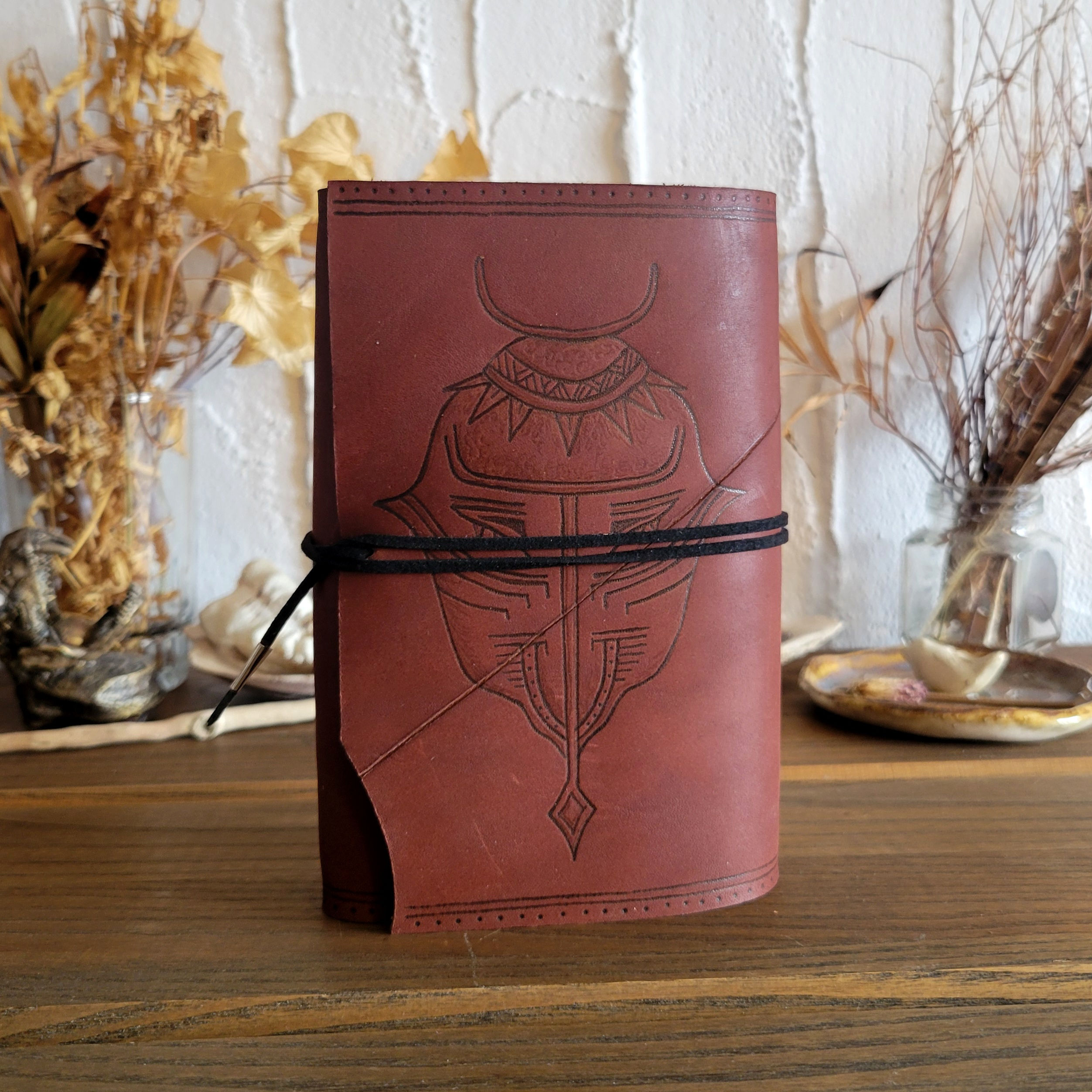 ETERNAL - BURGUNDY MASK | Refillable Grimoire | Pocket Size