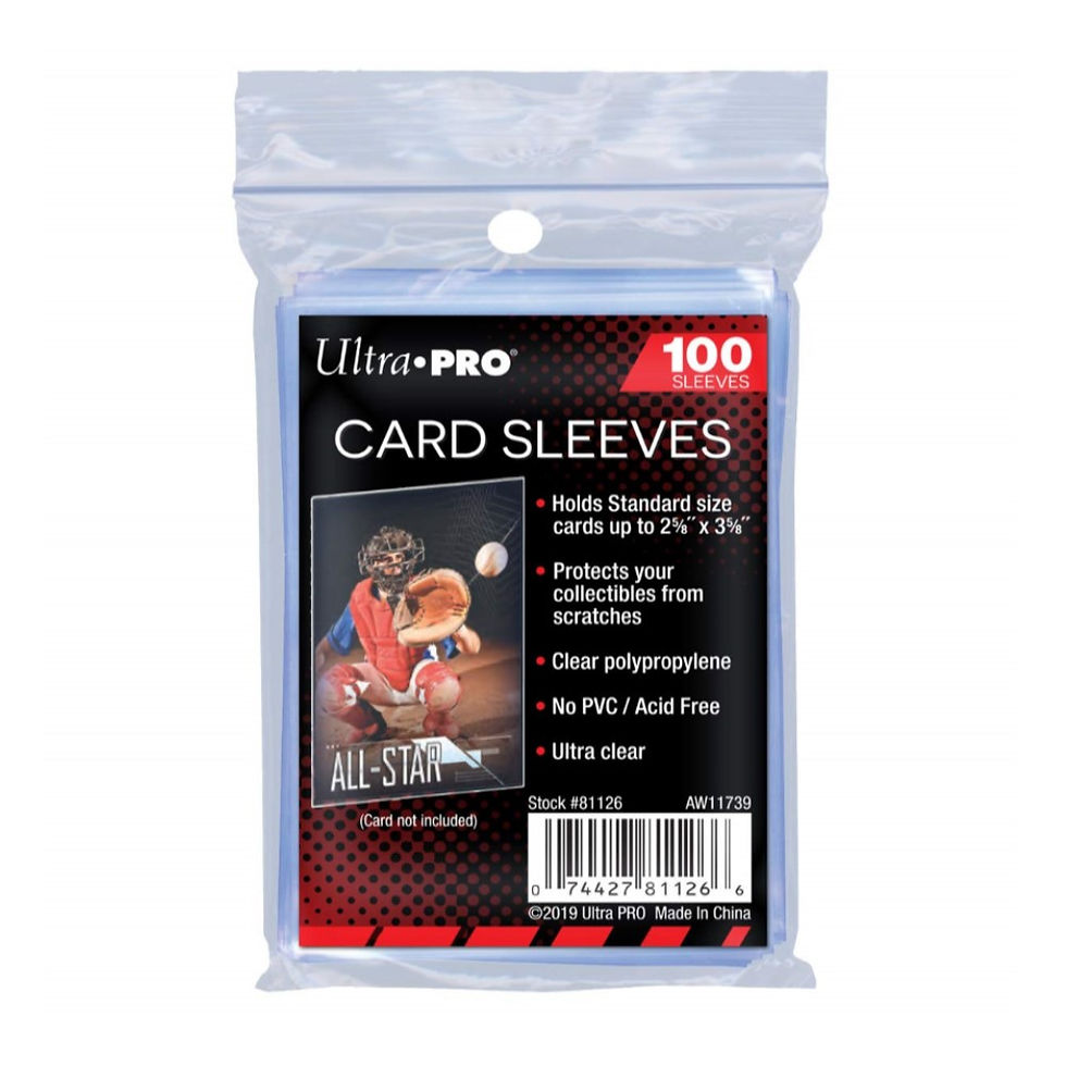 Ultra PRO Clear Penny Sleeves 100 count package for trading cards