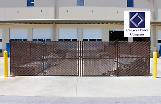 Slatted Chain Link Swing Gates