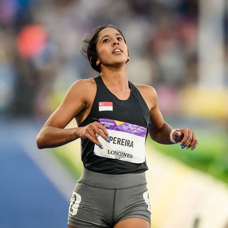 Singapore's sprint star Veronica Shanti Pereira