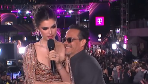 Nadia Ferreira y Marc Anthony protagonizaron emotivo momento en los Premios Lo Nuestro