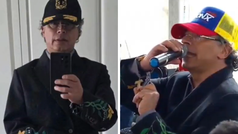 Petro responde a comparación con Trump por su atuendo navideño