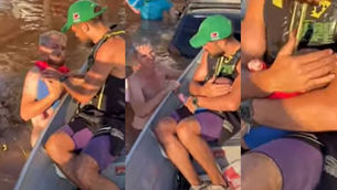 El video del rescate de un bebé en Brasil: Tras inundaciones, lograron salvarle la vida