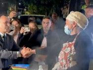 Ministro de Defensa buscó a vendedora ambulante que se enfrentó a encapuchados en el paro