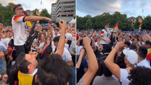 Hinchas de Alemania en la Eurocopa celebraron al ritmo de Waka Waka de Shakira