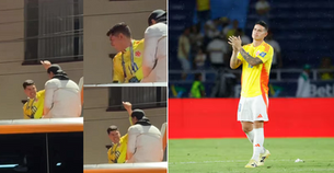 James agradeció a arquero de Bolivia que celebró con su camiseta