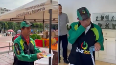 Vendedor de Vive 100 que donó útiles escolares recibió la sorpresa que le cambió la vida