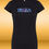 Thumbnail: black woman t-shirt with blue ibiza playabout design