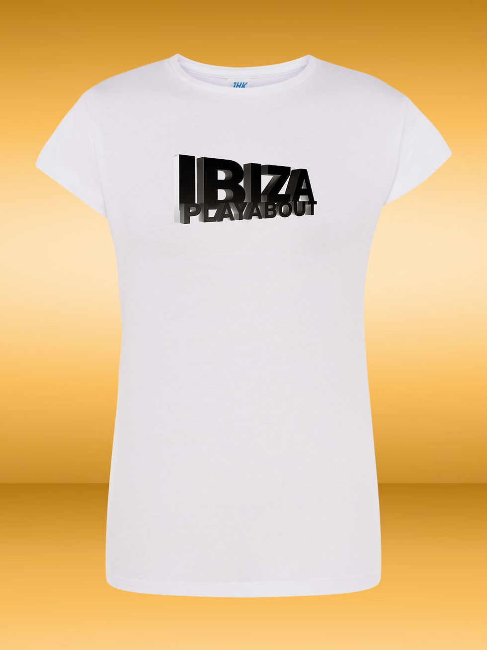 Thumbnail: white Woman T-Shirt with Ibiza PlayAbout design