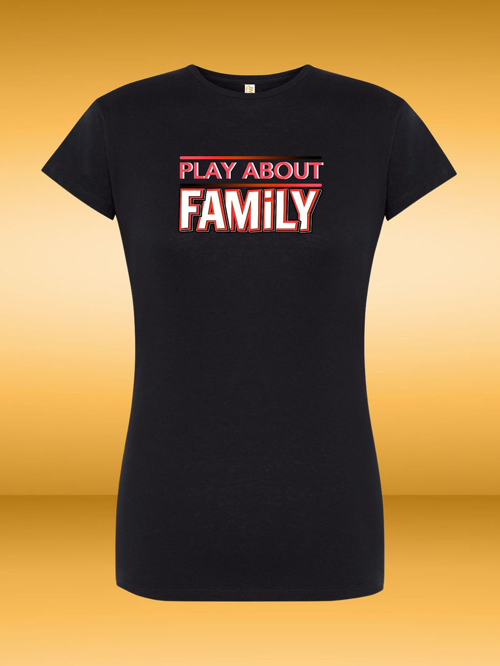 Thumbnail: Black T-Shirt with Red Logo