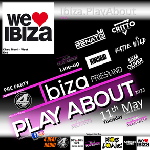 flyer, house music events, ibiza events 2023, we love ibiza club, nightclub party, ibiza playabout djs