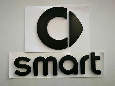 Stemma Smart 3D Nero Opaco adesivo in ABS logo 450 451