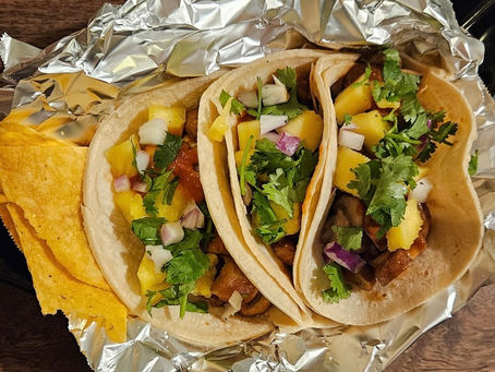 Tempeh & Mushroom Tacos "Al Pastor"