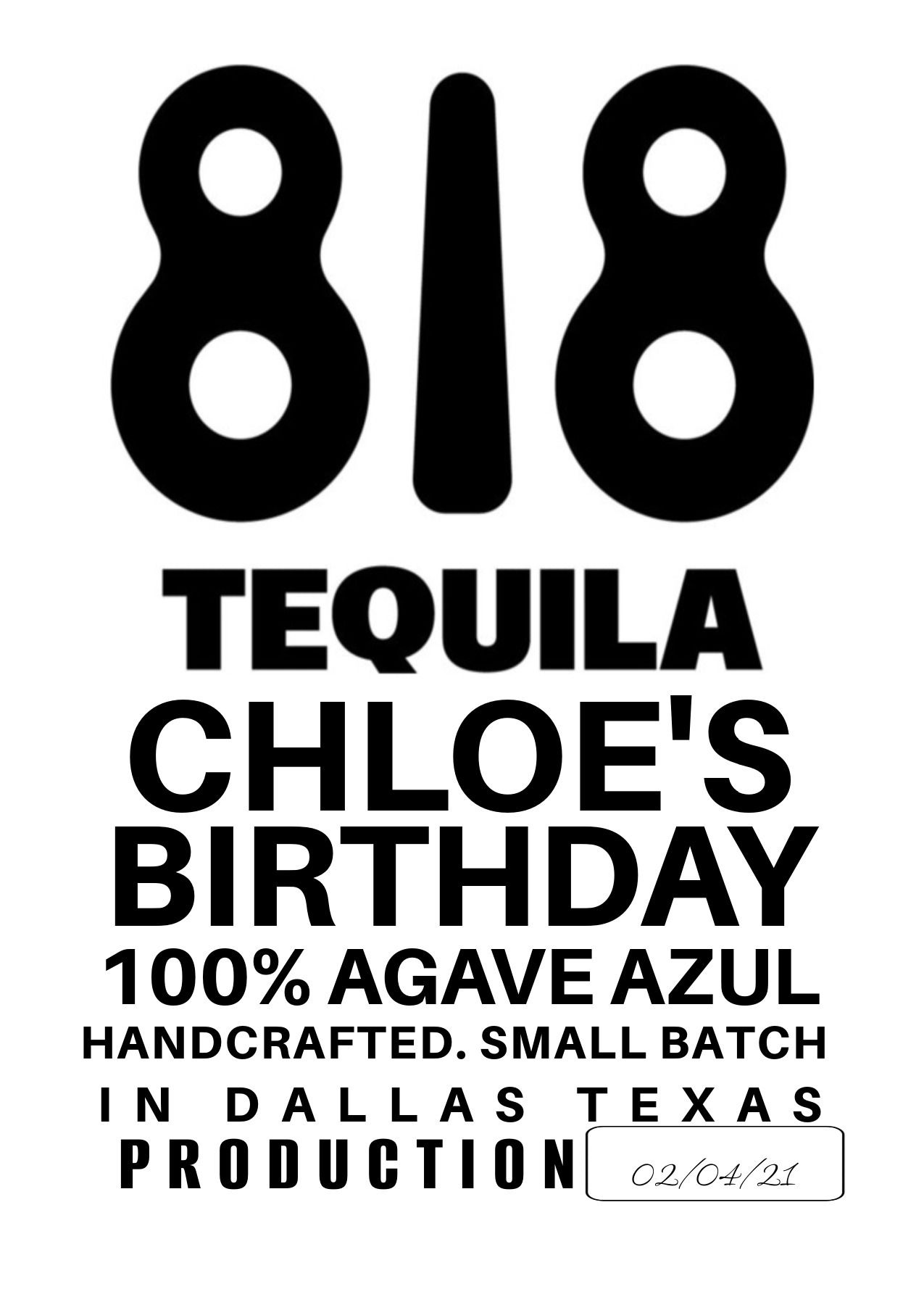 Tequila Personalized Label