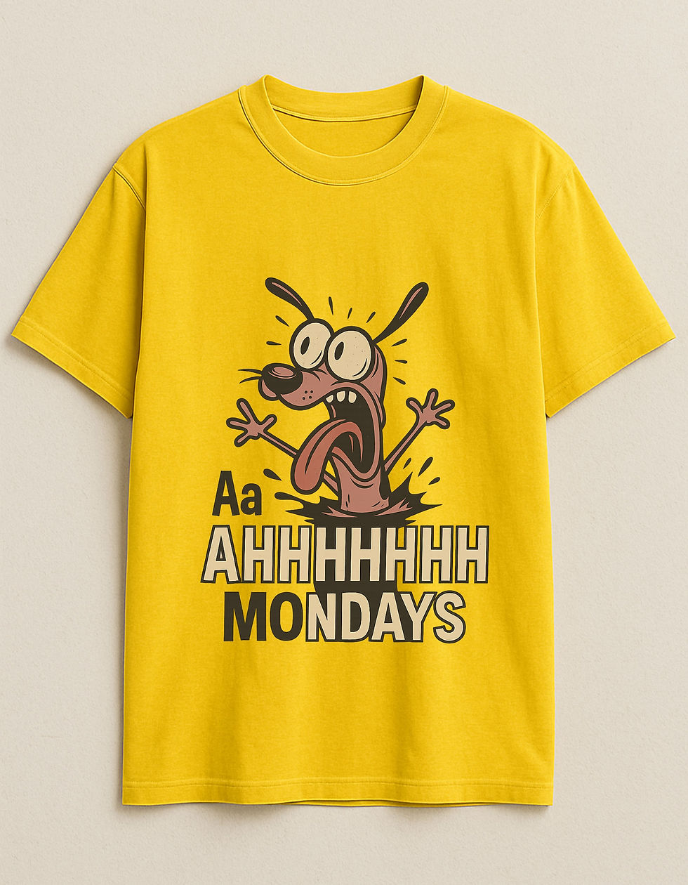 Unisex Courage The Cowardly Dog Meme T Shirt