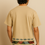 Thumbnail: Peacock Fusion Beige Oversized T-Shirt