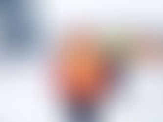 construction workers in the snow