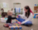 Child playing in church nursery