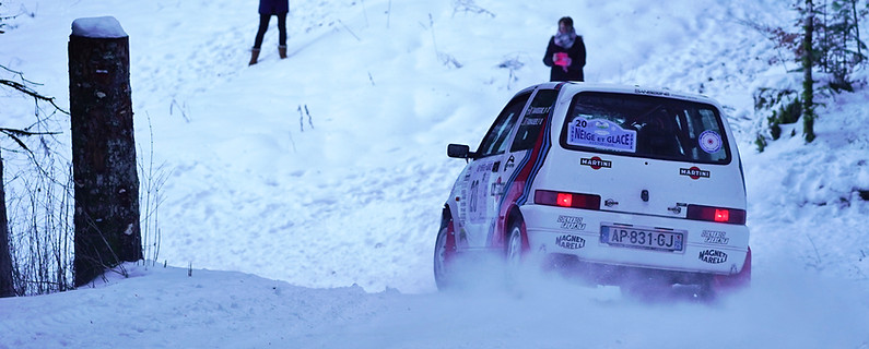 Fiat Seicento Sporting en glisse au Neige et Glace by Zoulou Racing Heritage