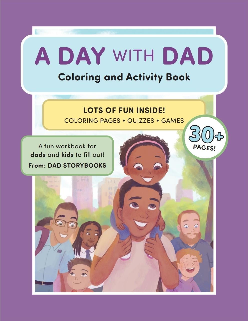 A Day With Dad Coloring and Activity Book