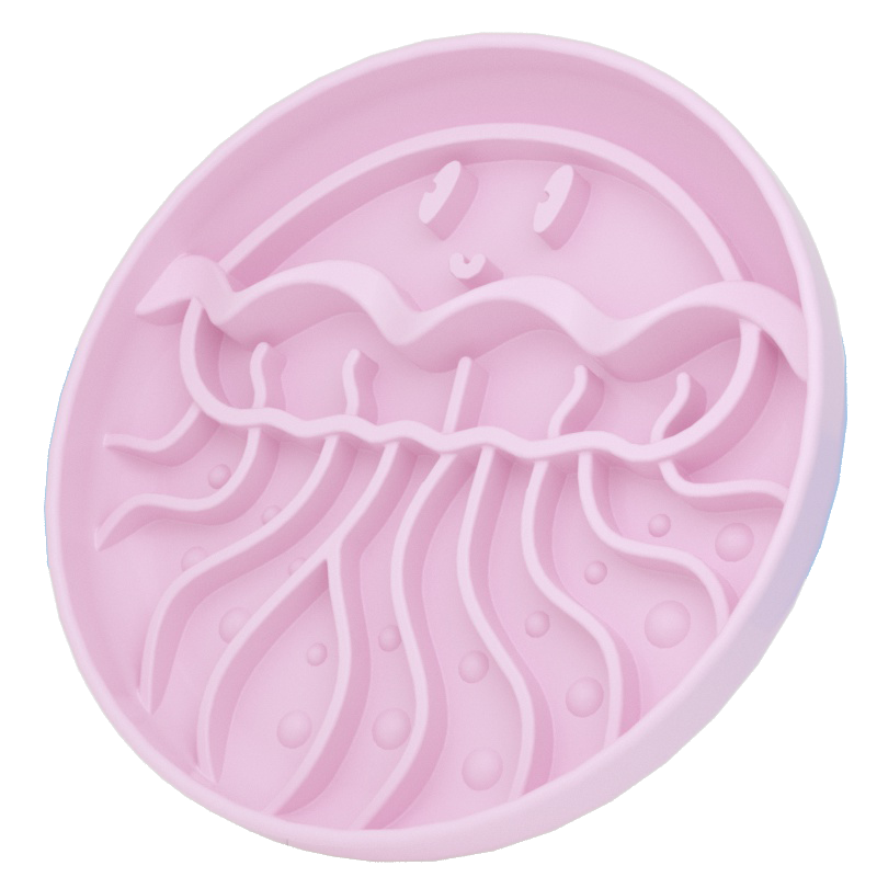Thumbnail: Pet Silicone Slow Feeder - Jellyfish Shaped Dog Bowl