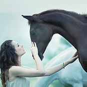 Girl and Horse
