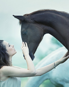 Fille et le cheval