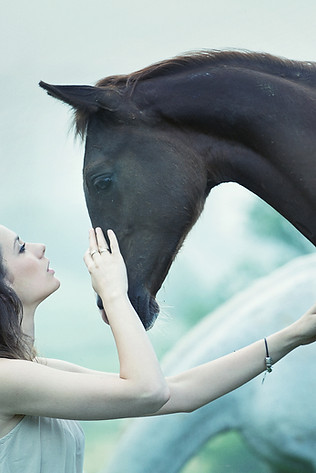 Woman and Horse