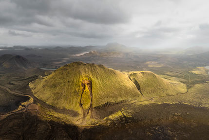 The central Iceland highlands a few days before the first snow came. (Highlands, Central Iceland).