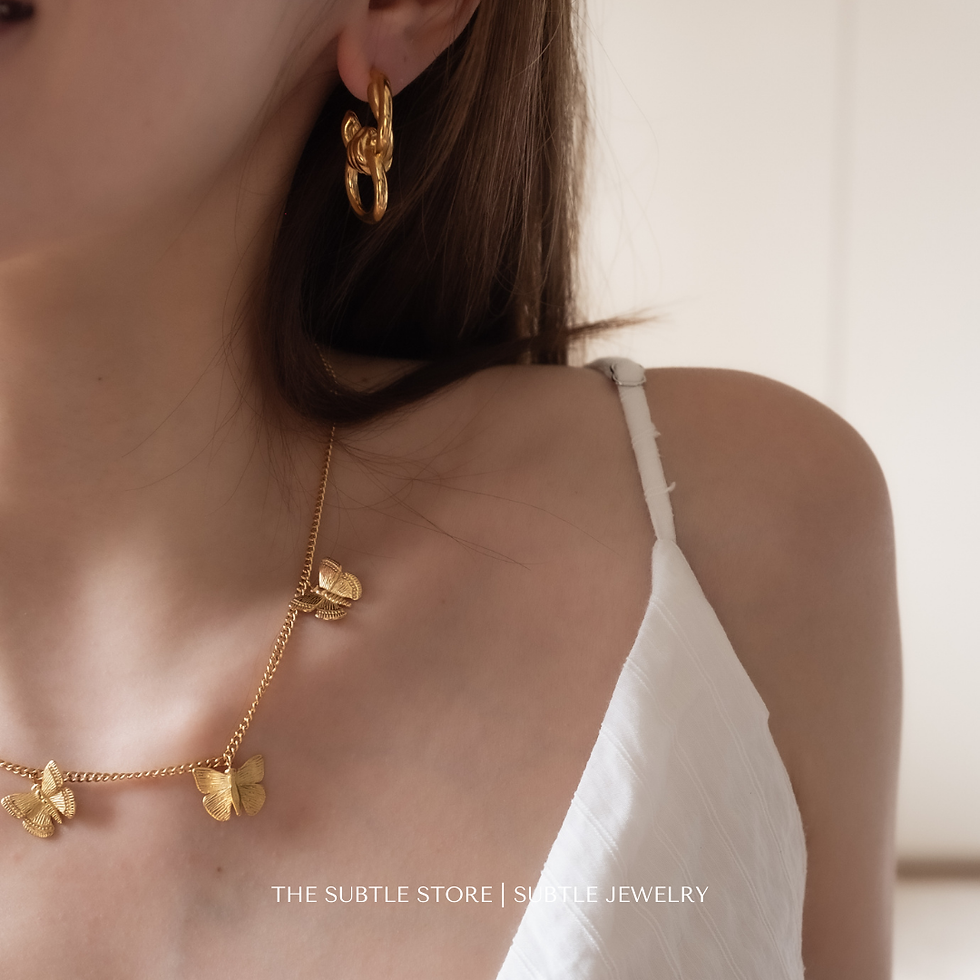 Thumbnail: (防水) Butterfly4U  | 18KGP NECKLACE