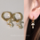 縮圖：(純銀) 2 in 1 - Adidas drop - Huggie | S925 Earring