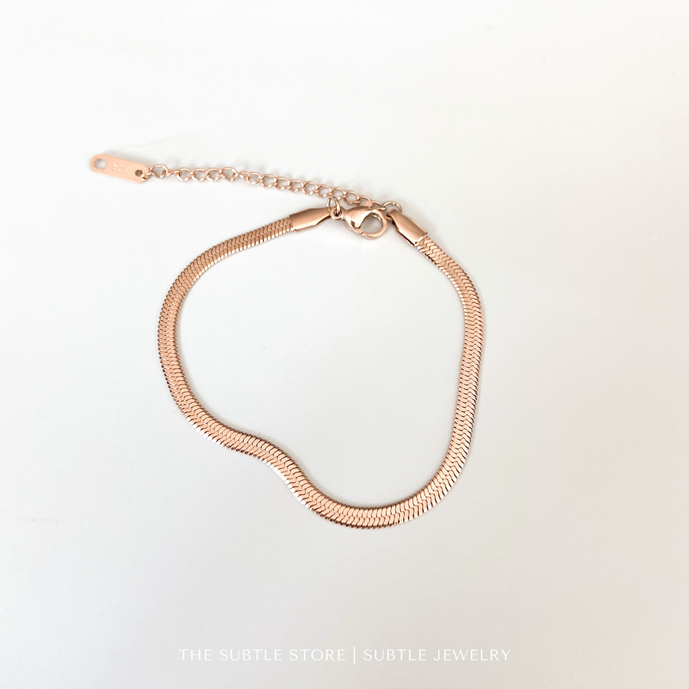 縮圖：(防水) Snake (rose gold/gold) | 18K Bracelet