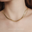 Thumbnail: (防水) (Set- 2 Necklaces) Snake+Bean Choker | 18KGP NECKLACE