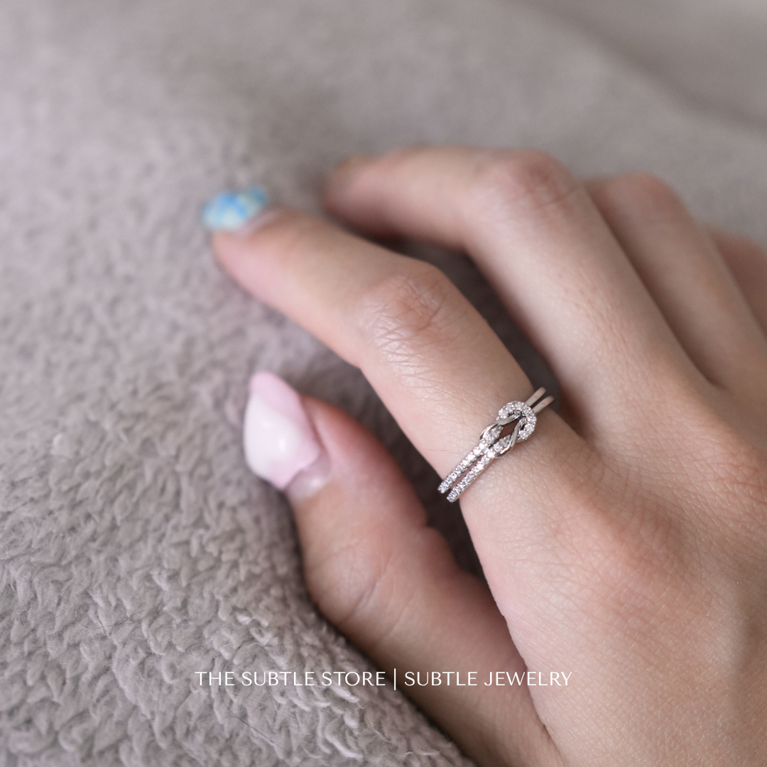 (銅) US6-8 銀色 Buckle Ring