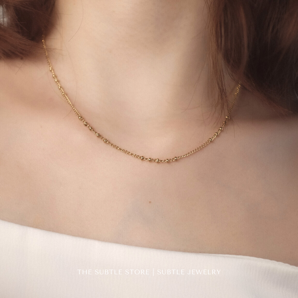 縮圖：(防水)  D Necklace | 18KGP NECKLACE