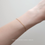縮圖：(防水)  Basic String with ball pendent 金色 | 18KGP BRACELET
