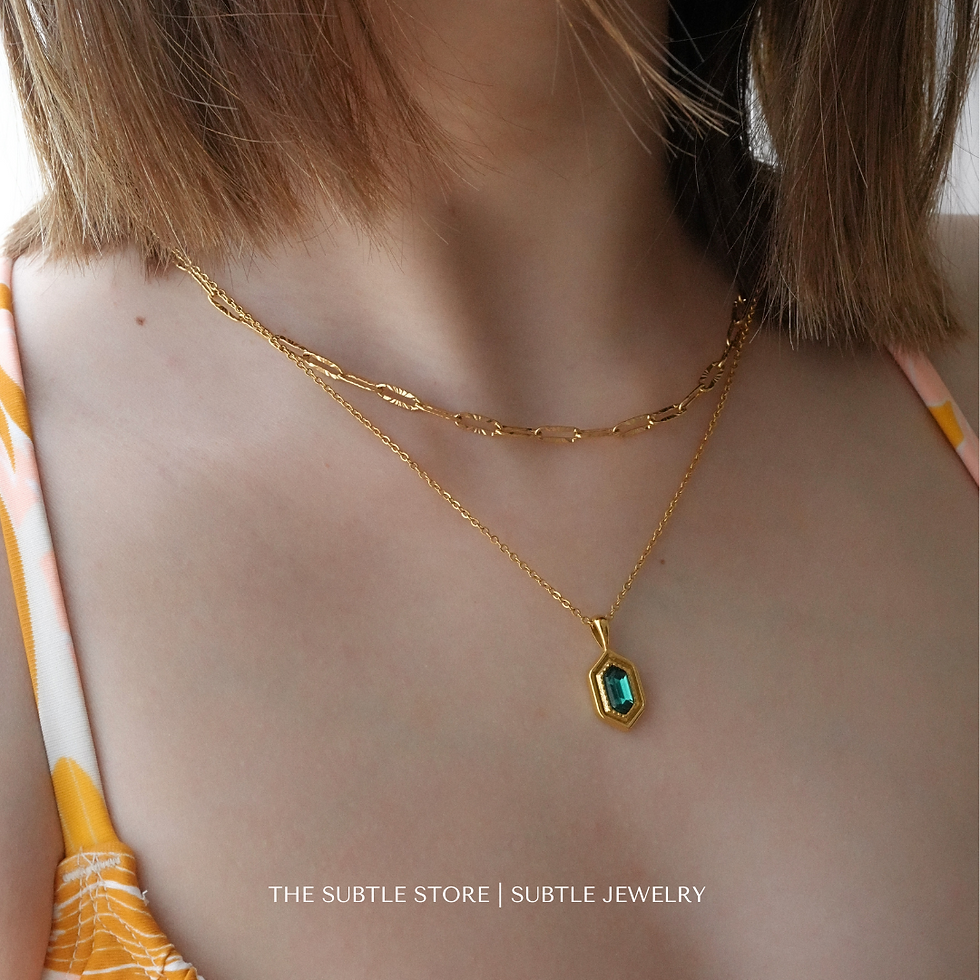 Thumbnail: (防水) 阿嫲家傳之寶~Vintage Grandma’s Necklace | 18KGP Necklace