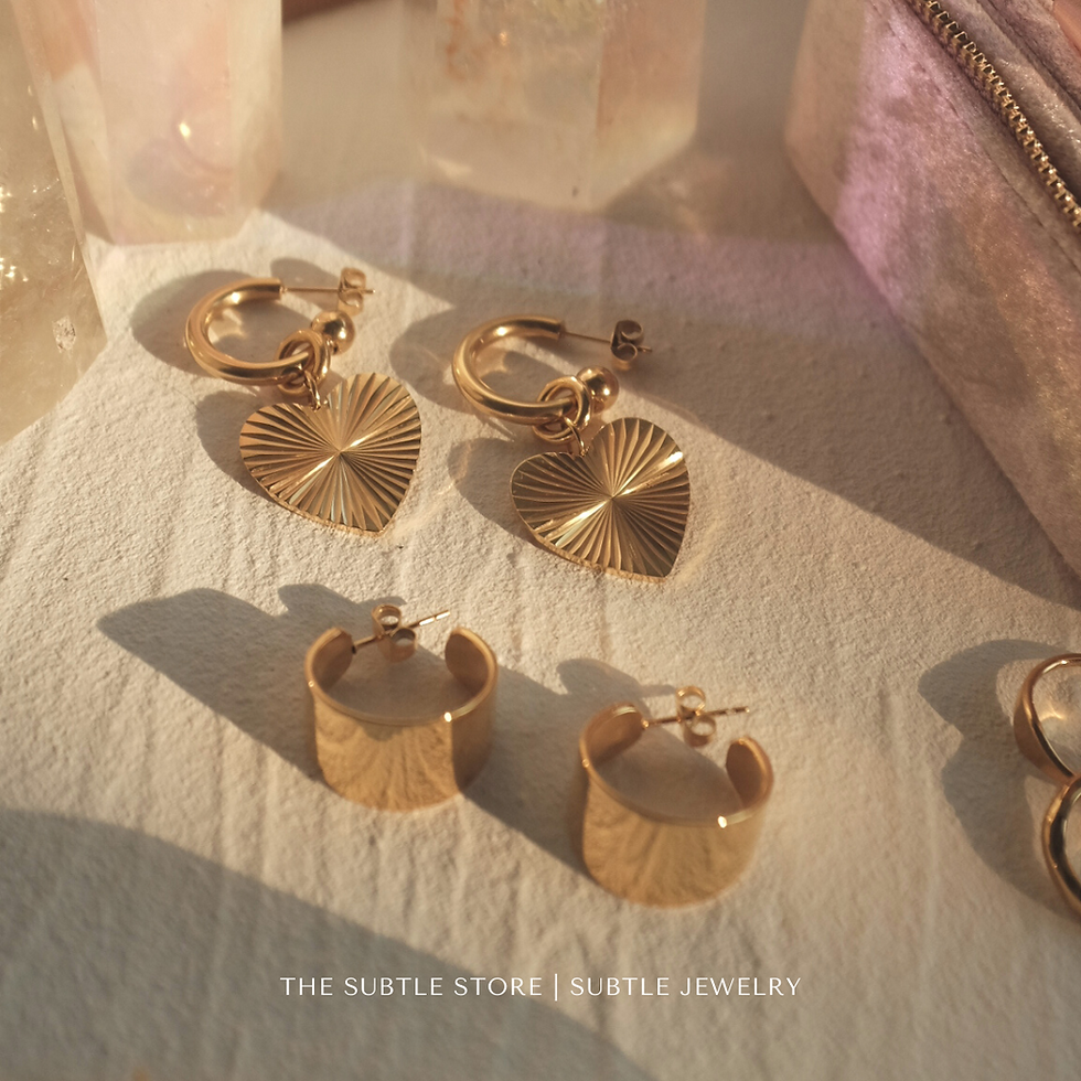 Thumbnail: (防水)  Wide Band | 18KGP Earring
