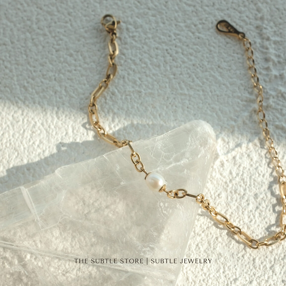 Thumbnail: (防水) 單珍珠 | 18KGP BRACELET